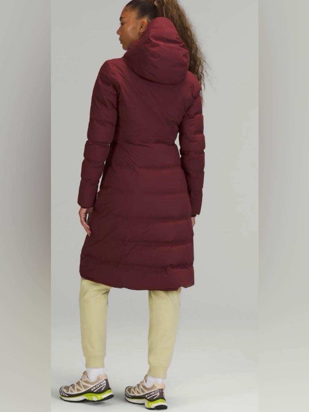 NWOT New Lululemon Sleet Street Long Jacket Red Merlot